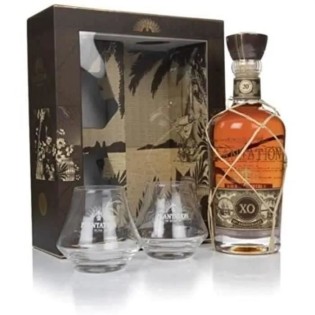 PLANTATION RUM XO 20th Anniversary coffret 2 verres - Rhum - Barbade - 40% Alcool - 70 cl