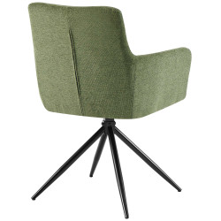 Chaise de salle à manger Jonah, tissu vert