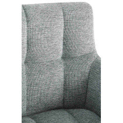 Chaise de salle à manger Jonah en tissu gris clair