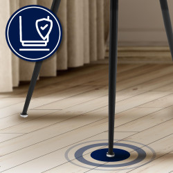 Chaise de salle à manger Jaysie en velours crème