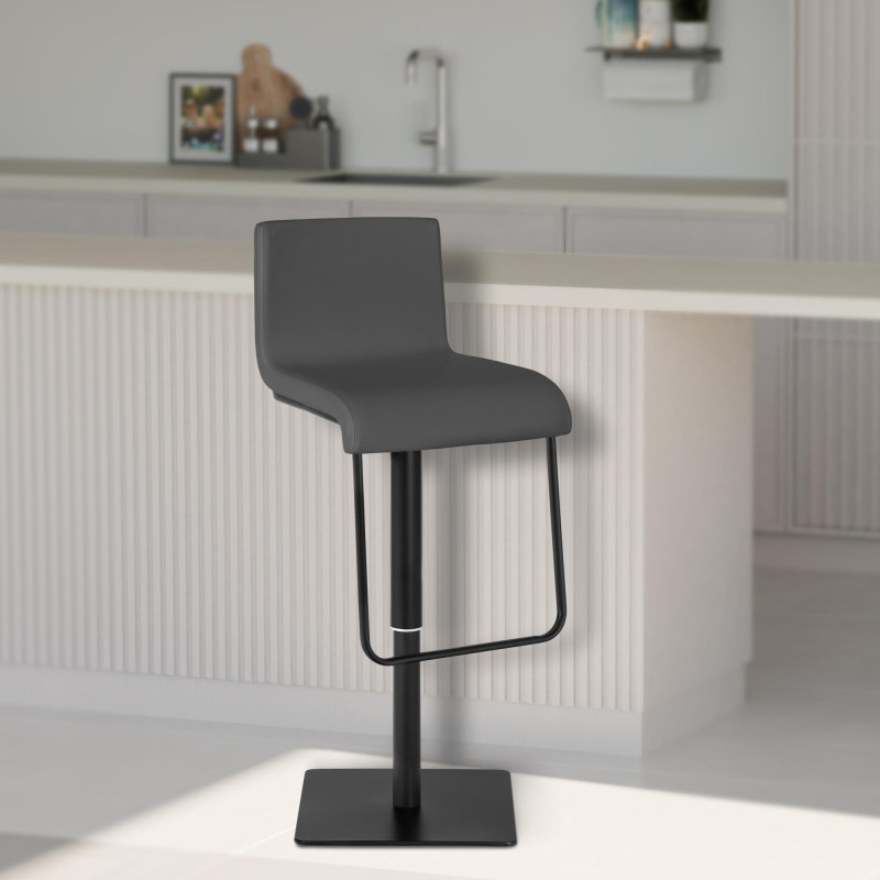 Tabouret de bar Limon B gris