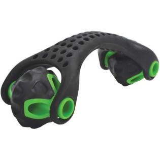 Schildkröt Fitness rouleau de massage 19 cm en polypropylene noir/vert