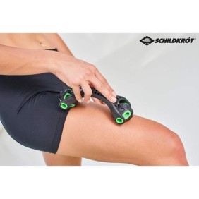 Schildkröt Fitness rouleau de massage 19 cm en polypropylene noir/vert