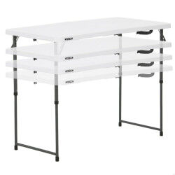 Table Piable Lifetime Blanc...