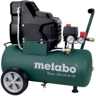 Compresseur - METABO - Basic 250-24 W OF - Raccord rapide universel - Poignée caoutchoutée