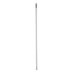 Manche à balai Rayures 2,3 x 130 x 2,3 cm Gris Métal (12 Unités)