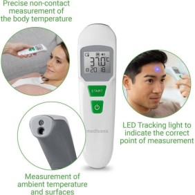 Thermometre - MEDISANA - TM 760 - Sans contact - Mesure précise viseur LED - Signal sonore - Mémoires - Dispositif medical certi