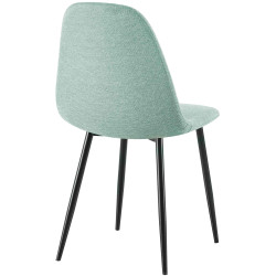 Chaise de salle à manger en tissu Napier vert clair