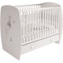 Lit classique - POLINI KIDS - AMIS ZEN - Blanc - 120x60cm - Avec tiroir monté sur glissieres