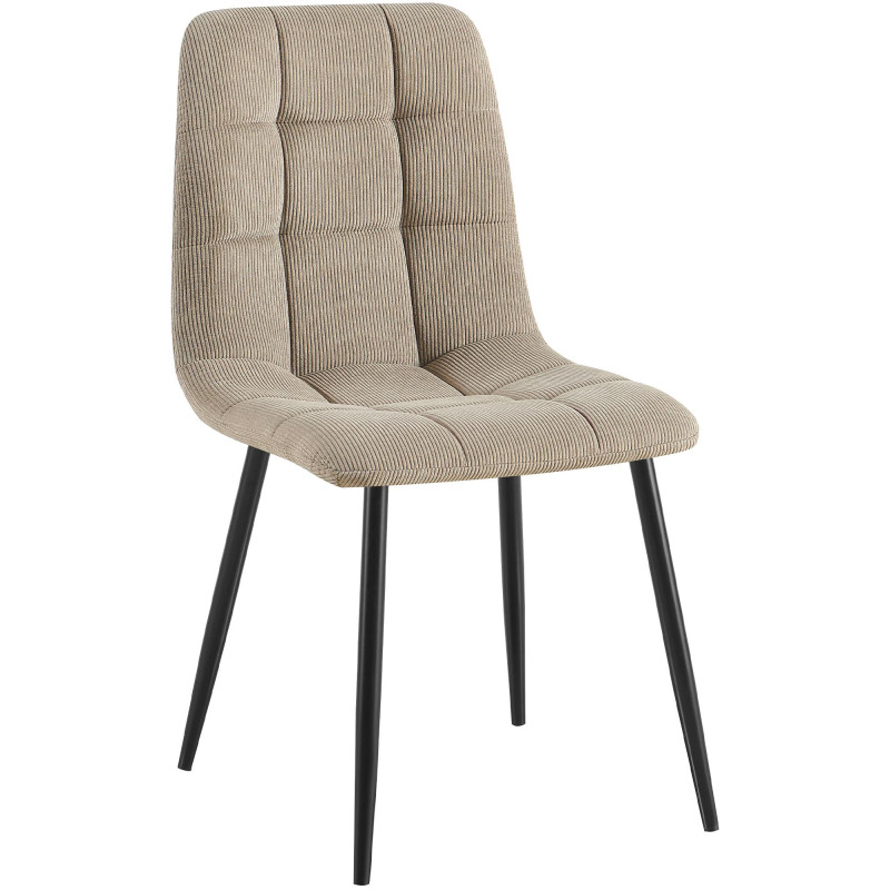 Chaise de salle à manger Antibes Cord taupe