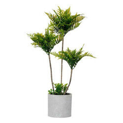 Plante décorative Ibergarden XD22-1826 Plastique Ciment Palmier 20 x 70 x 20 cm (4 Unités)