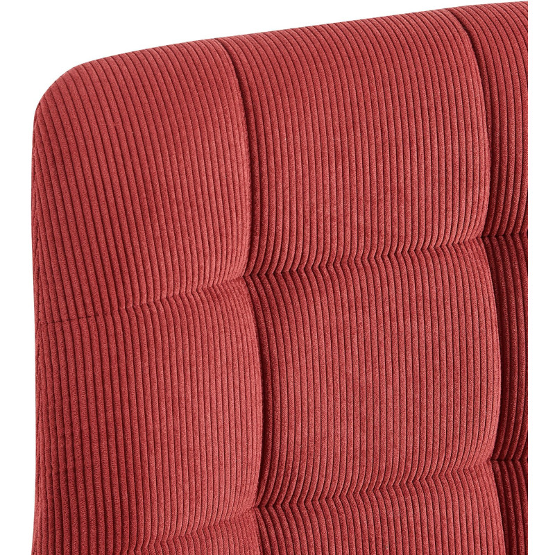 Chaise de salle à manger Antibes Cord bordeaux