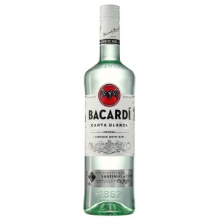 Rhum Bacardi Carta Blanca - Rhum blanc - Puerto Rico - 37,5%vol - 100cl