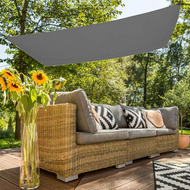 Voile d’Ombrage Rectangulaire Aktive Gris 200 x 0,5 x 300 cm Rectangulaire (6 Unités)