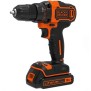 Perceuse-Visseuse sans-fil 18V BLACK+DECKER (2 Batteries 2 Ah + Chargeur + 120 Accessoires + Boite a outils) - BCK186D2KA-QW