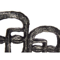 Figurine Décorative Visage Noir 27 x 32,5 x 10,5 cm (4 Unités)
