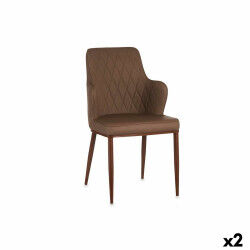 Fauteuil Losanges Marron...
