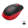 Souris sans fil ergonomique - Logitech - M190 - Rouge