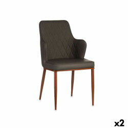 Fauteuil Losanges Noir Gris...