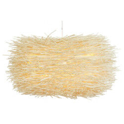 Suspension DKD Home Decor Naturel Fer 50 W 60 x 60 x 35 cm