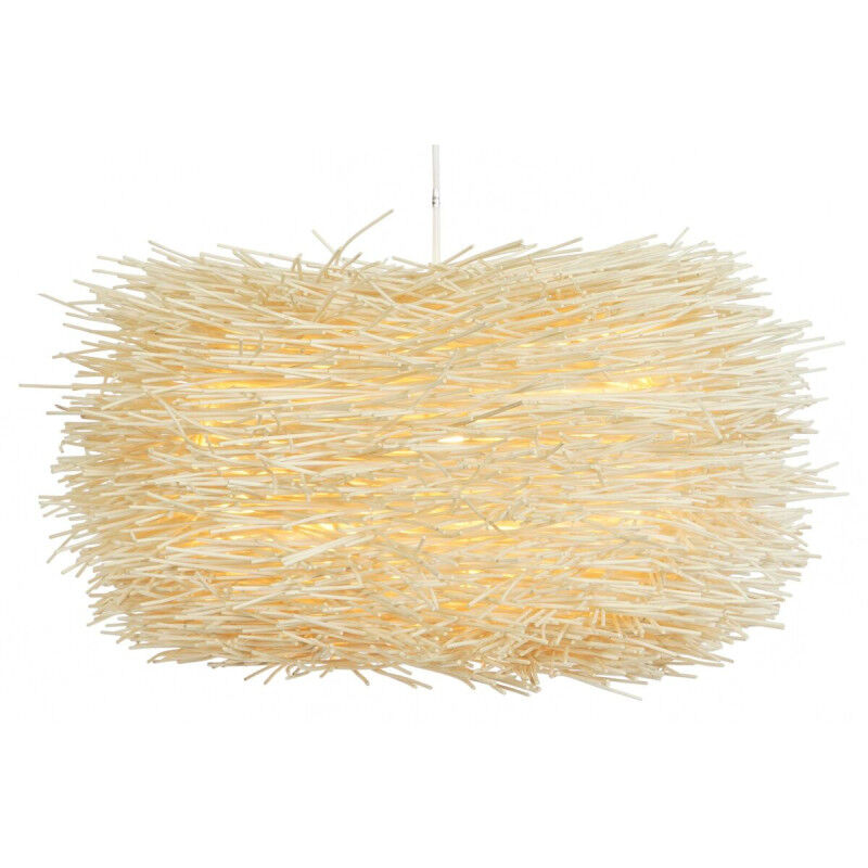 Suspension DKD Home Decor Naturel Fer 50 W 60 x 60 x 35 cm