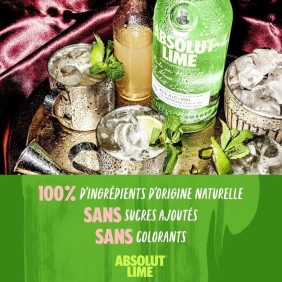 Absolut - Lime - Vodka aromatisée - 40,0% Vol. - 70cl