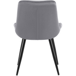 Lot de 2 chaises de salle à manger Rossford en gris foncé