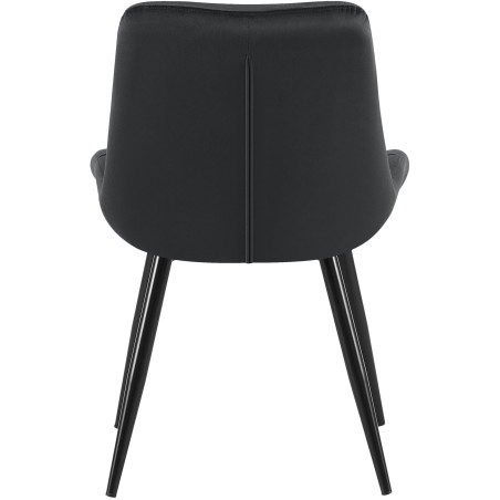 Ensemble de 2 chaises de salle à manger Rossford en noir