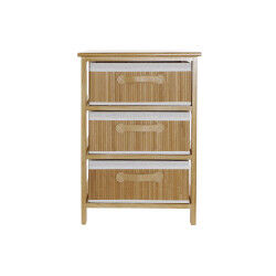 Caisson à Tiroirs DKD Home Decor Naturel Bambou Bois de paulownia 42 x 32 x 63 cm