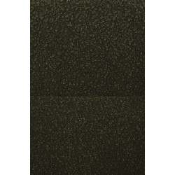 Chaise de salle à manger Merlinda en tissu Teddy vert foncé