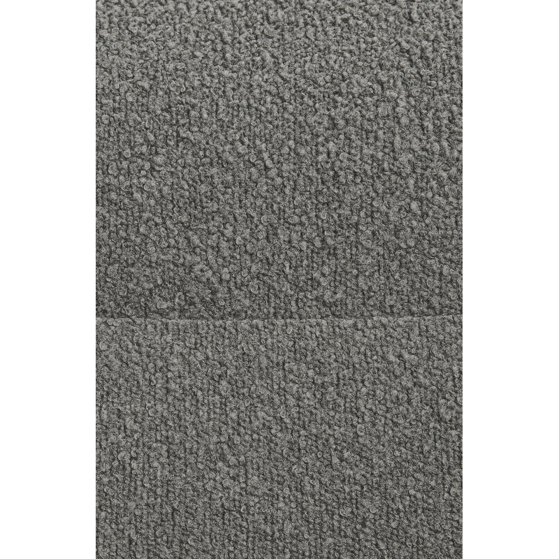 Chaise de salle à manger Merlinda, tissu Teddy, gris