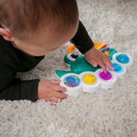 BABY EINSTEIN Ocean Explorers Neptune's Busy Bubbles jouet d'activité sensorielle, lumieres et musiques interactives, des 3 mois