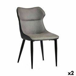Fauteuil Noir Gris Acier 49...