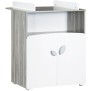 Chambre bébé duo Leaf: lit 120x60, commode a langer - Babyprice - Blanc