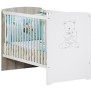 Chambre bébé duo Teddy: lit 120x60, commode a langer - Babyprice - Blanc