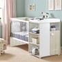 Lit Combiné - 120x60cm - Evolutif en 90x190cm - Babyprice Smile - Hetre