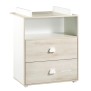 Commode a langer - Babyprice - Smile - Hetre - 2 tiroirs - 1 niche - En bois