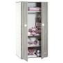 Armoire bébé Smile ours - Chene silex - Blanche - 2 portes - 168x85x57cm - Babyprice