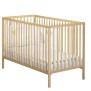 Lit bébé - 120 x 60 cm - Babyprice First - Tout barreaux - En bois naturel