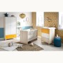 Commode a langer 3 tiroirs en mélamine beige clair