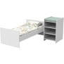 Lit bébé combiné - 120x60cm - Evolutif en 90x190cm - Babyprice First - En bois blanc