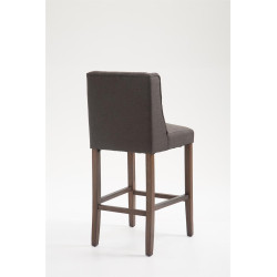 Tabouret de bar Cassandra en tissu antique foncé gris foncé
