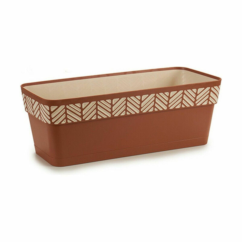 Jardinière Stefanplast Orfeo Terre cuite Plastique 18 x 17 x 49 cm (12 Unités)