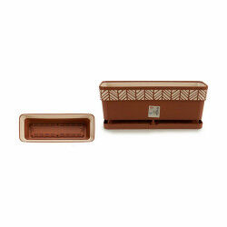 Jardinière Stefanplast Orfeo Terre cuite Plastique 18 x 17 x 49 cm (12 Unités)