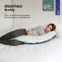 doomoo Coussin de Maternité et Coussin d'Allaitement Buddy, Ultra Confort, Certifié oeko-Tex, Ethnic Petrol