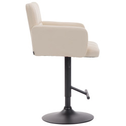 Tabouret de bar Los Angeles noir crème