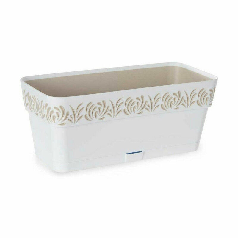 Jardinière Stefanplast Gaia Blanc Plastique 13,3 x 12,3 x 29,3 cm (12 Unités)