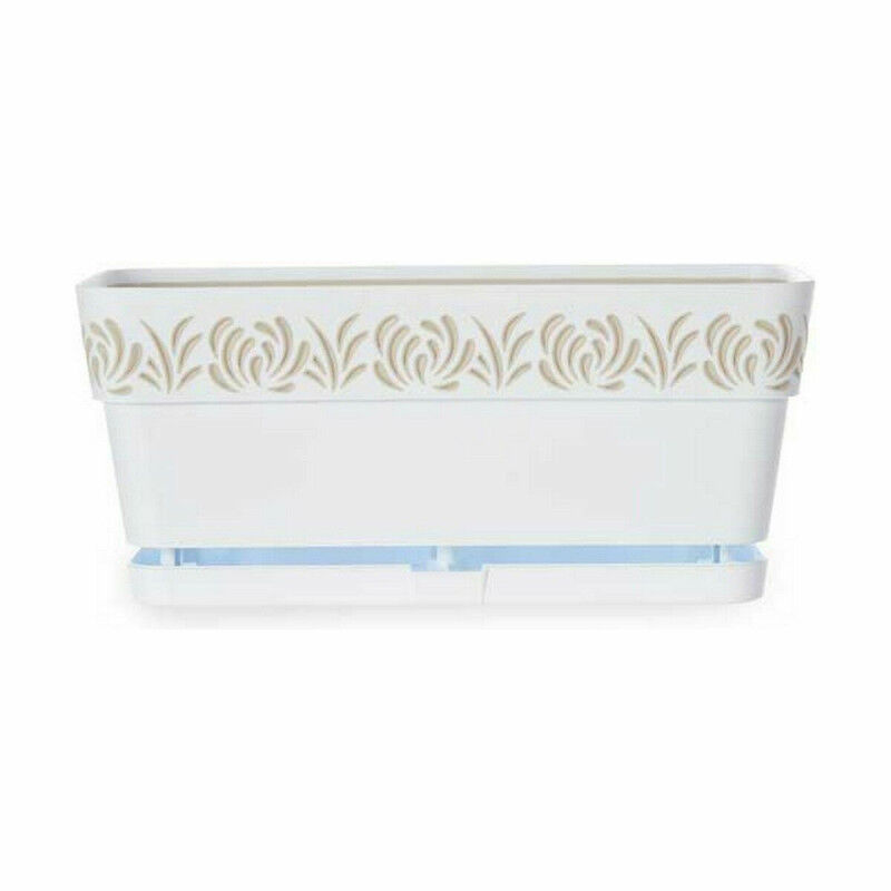 Jardinière Stefanplast Gaia Blanc Plastique 13,3 x 12,3 x 29,3 cm (12 Unités)