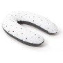 doomoo Coussin de Maternité et Coussin d'Allaitement Buddy, Ultra Confort, Certifié oeko-Tex, Grey Stars