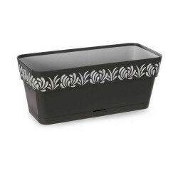 Jardinière Stefanplast Gaia Anthracite Plastique 13,3 x 12,3 x 29,3 cm (12 Unités)